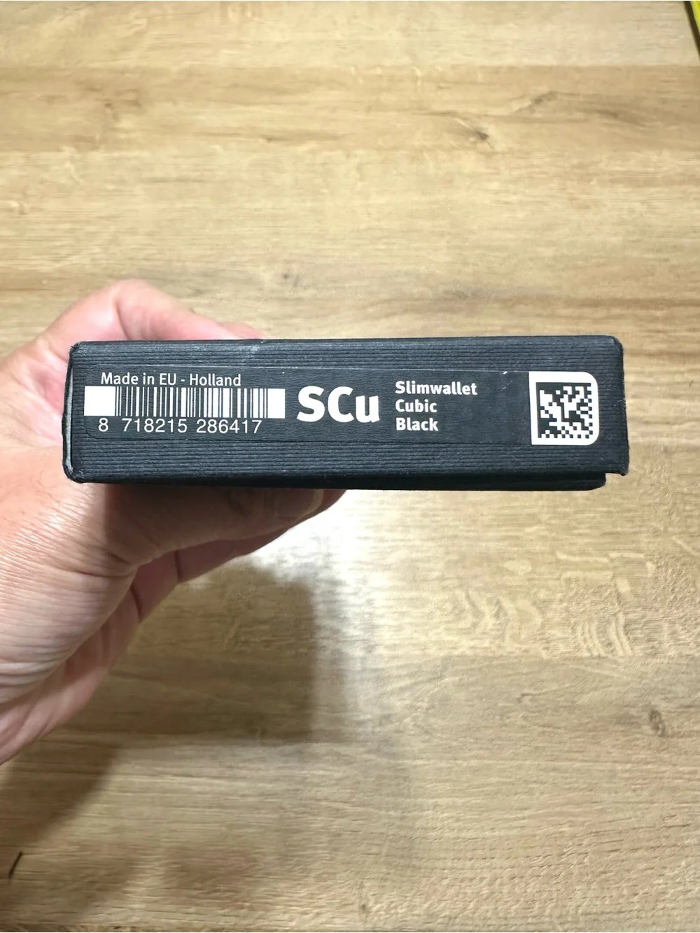 Secrid Slim Wallet Cubic Black Card Case Wallet NWT RFID Safe